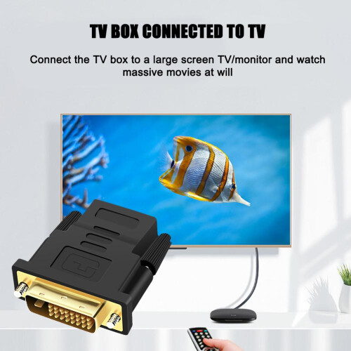 Προσαρμογέας 1080P DVI σε HDMI 24 1 Αμφίδρομη Αμοιβαία Μετατροπή Επιμεταλλω 2