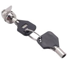 2X Cabinet Door Quarter Turn Security Tubular Cam Lock With Keys