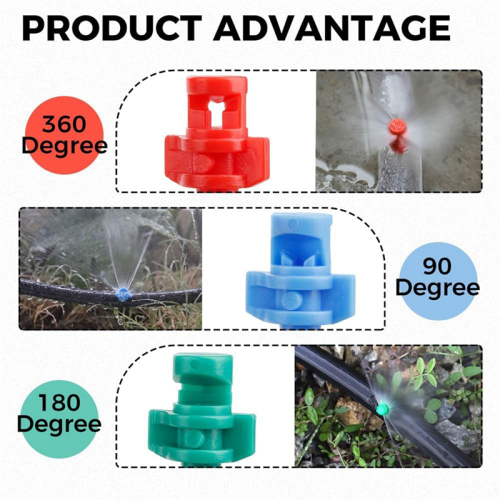 100PCS 360 Μοίρες Άρδευση Ακροφυσίου Ομίχλης, Ψεκαστήρες Ψεκαστήρες Για