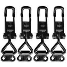 4 Teile verstellbares Werkzeugkastengehäuse Metall-Kippverriegelung Verschluss Schnellauslöser Anti-Rutsch-Push-Pull-Kippklemme Werkzeuge GH 4001