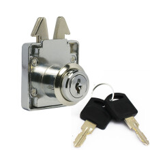 Cabinet Drawer Lock With Key Zinc Alloy Desk Drawer Lock Double Hook Lock Household Furniture Hardware Accessories