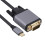 Καλώδιο USB C σε VGA Καλώδιο μετατροπέα υψηλής ευκρίνειας τύπου C σε VGA Επ 2