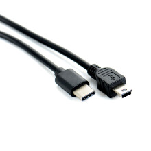 1 Stück USB Typ C 3.1 Male zu Mini USB 5 Pin B Male Stecker Konverter OTG Adapter Kabel-Datenkabel für Macbook Mobile 30cm