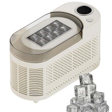 Portable Ice Maker with LightningFast Dual Modes for Home Camping Car and RV, White
