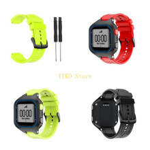 K32C für Forerunner 25 Male Durable Sweatproof Bracelet Verstellbare Smartwatch Silikon-Ersatzarmbänder mit Werkzeugen