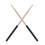 Set of 2 5A Drumsticks Maple Wood with Non-Slip Wrapped Handle Triangular Tip 3
