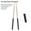 Set of 2 5A Drumsticks Maple Wood with Non-Slip Wrapped Handle Triangular Tip 2