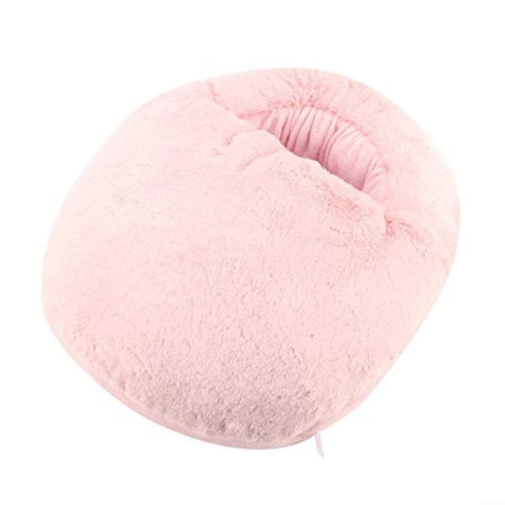 USB Heated Foot Warmer Cushion with 50C Heat Therapy for Home Office Travel Winter Pink