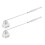 2PCS Kerzenlöscher mit langem Griff, Glockenform, 6
