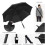 Waterproof Pongee Fabric Golf Umbrella Automatic Open Extra Large Double Canopy Oversize Windproof Stick Umbrellas Featuring Ergonomic Handle SPF 50+ 6