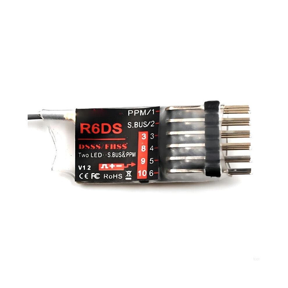 K32c R6ds 2.4G 6Ch Dsss & Fhss Remote Control Receiver For Radiolink At9 At9s At10 Transmitter Support Sbus Ppm Pwm 6935161428100