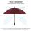 Stick Umbrella Windproof Double Canopy Design Vented Automatic Open Oversized Golf Extra Large Canopy Waterproof Durable Frame For Daily Use 4