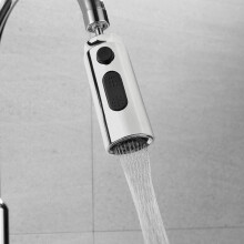 Wasserhahn, Wasserhahn, Dusche, Bad, Küche, ABS Schwarz, galvanisierte Multifunktionalteile, Ersatz spritzwasserdicht