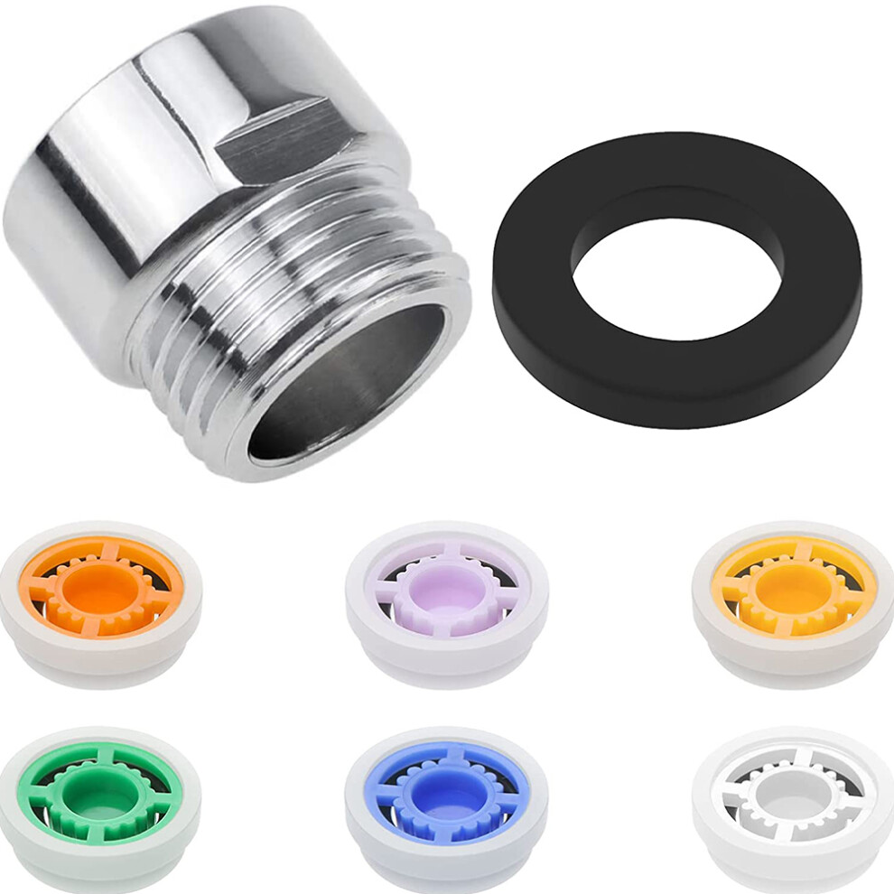 Bathroom Faucets Shower Adapter System Flow Reducer Limiter Set Water Saving Cores 6 Different Flows Hose Restrictor Washer Kits 6935161428889