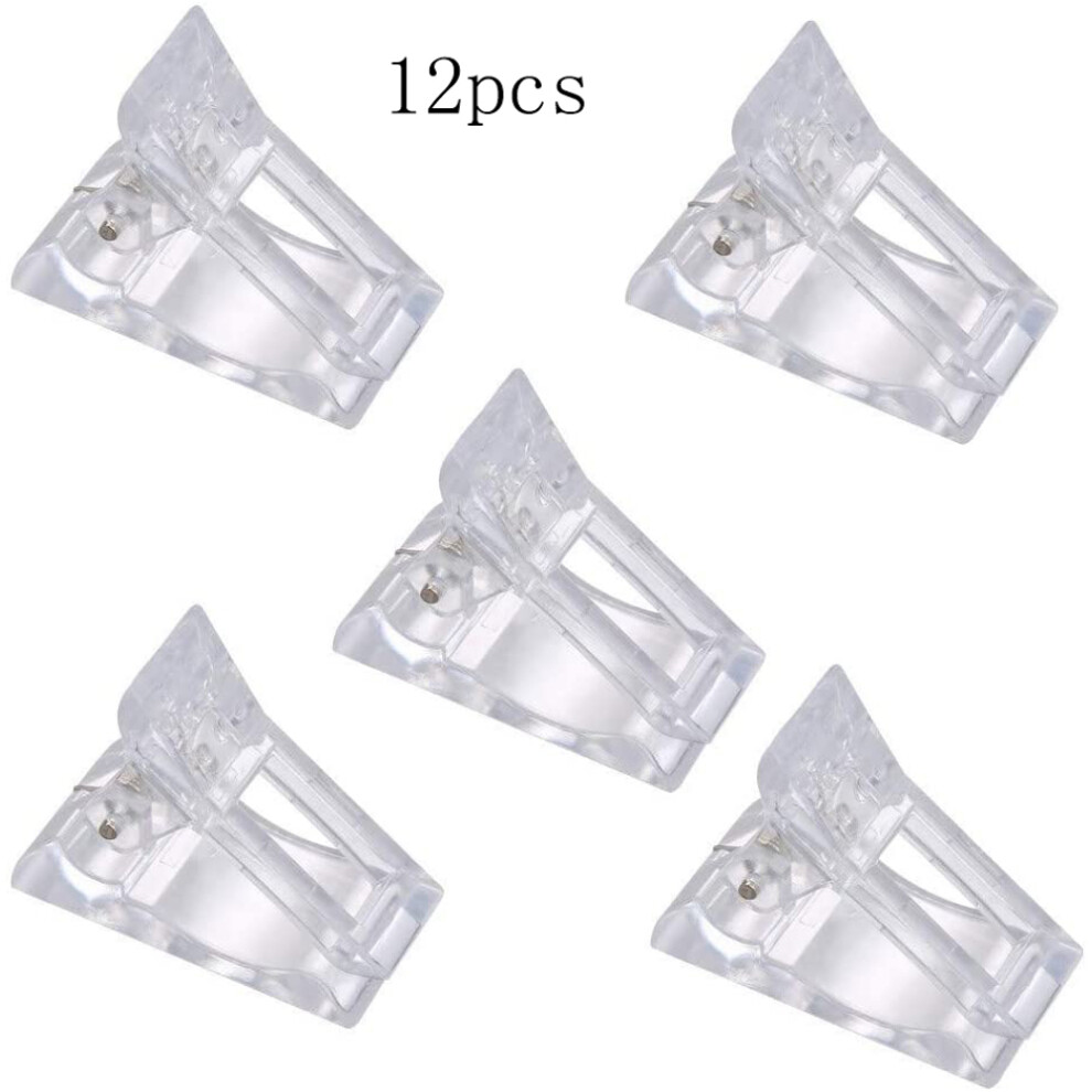 Professional Nail Art Tool, Transparent Finger Extension Clip, Perfect For Holding Polygel Shapes During Curing, Air-Permeable Saves Time In Nail