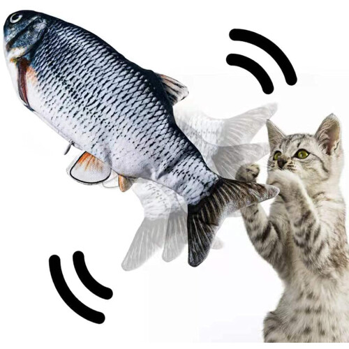 Επαναφορτιζόμενο παιχνίδι Catnip Kicker Usb, ηλεκτρικό παιχνίδι ψαριών για σκύλους με
