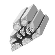 10 hartvormige stalen ponsen voor artistieke sieraden en-pak
