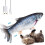 Επαναφορτιζόμενο παιχνίδι Catnip Kicker Usb, ηλεκτρικό παιχνίδι ψαριών για σκύλους με 2