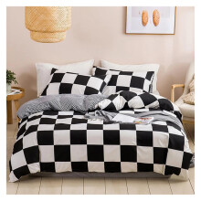 Bed Sheets Set 2/3Pc Duvet Cover Set Soft SkinFriendly With Zipper Closure Corner Ties Envelope Pillowcase EU King A