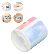 Thermal Paper Roll 310 Sheets 40x20mm Inkless Adhesive Star Style
