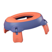 Potette pliable pour enfants - Pot toiletten portable pour tout-petits, antidérapant, rouge/bleu