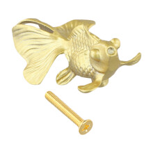 Massivmessing-Goldfisch-Schrankknöpfe, geeignet für mehrere Standorte, einschließlich Wohn- und Geschäftsräumen, geeignet