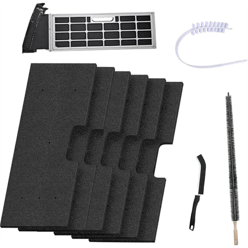 For GE Profile Washer Dryer Combo- 4-Pack Lint Filter Replacement With Dryer Vent Brush- For Model Code WH01X35719