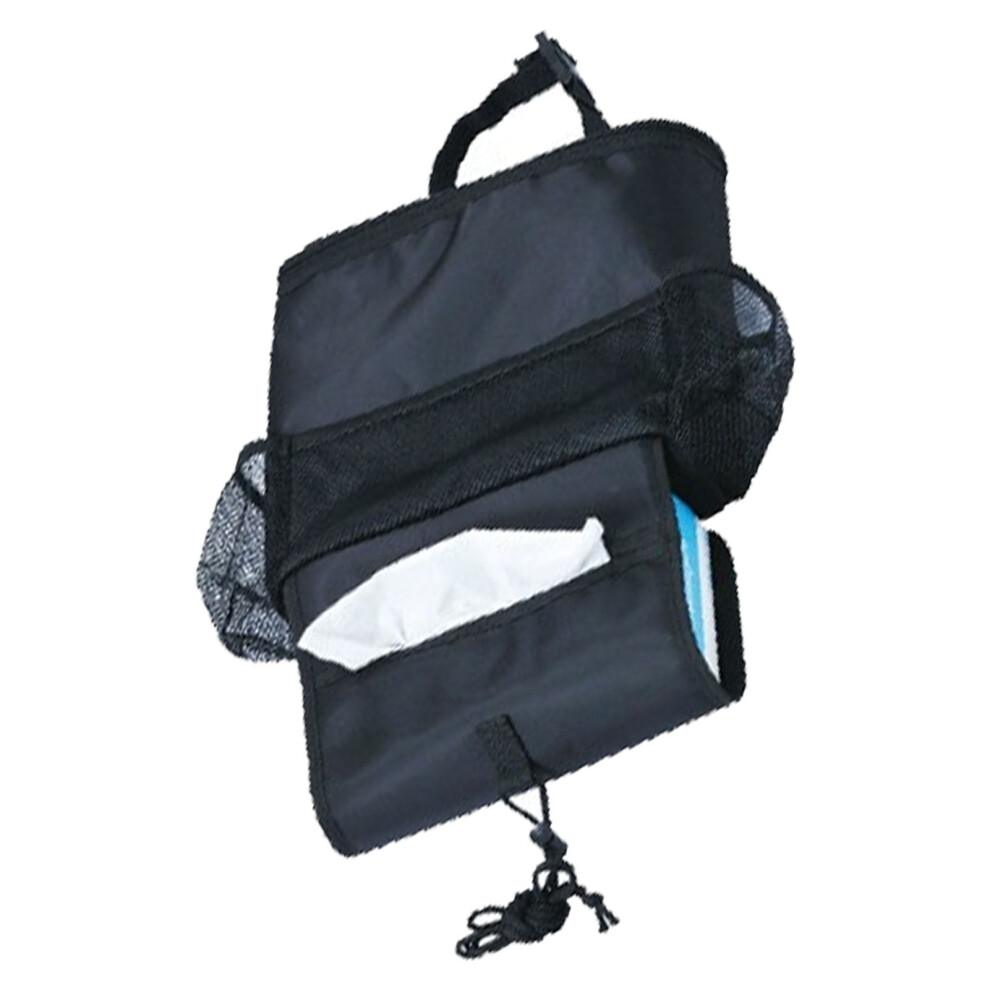 Insulated Car Seat Back Organizer 4 Pockets Cooler Bag Oxford Cloth 9321369125113