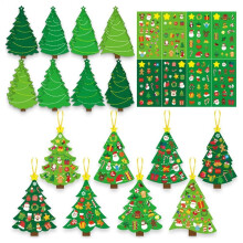 Kinder-Weihnachtsbaum-Interaktive Ornamente, Aufkleber, Kleinkind-Weihnachtsbaum für Zimmer, Wand, Klassenraum, Wohnungsinnenraum,
