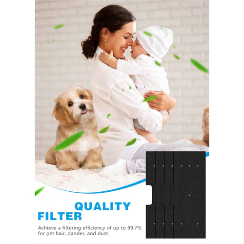 For GE Profile Washer Dryer Combo- 4-Pack Lint Filter Replacement With Dryer Vent Brush- For Model Code WH01X35719 2