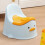Baby-Töpfchen-Trainingstoilette, niedliche Form, 6
