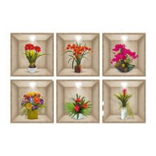 Geburtstagsgeschenke 3D Vintage-Blumensticker Dekorative Sticker 3D Blumenwandsticker Blume 23,6 35,4 Zoll
