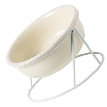 Keramik Hundenapf 300ml Beige Hochwertiges Design für Katzen & Hunde