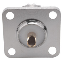 2X UHF SO-239 weiblicher Lötdosen-Koaxialstecker in quadratischer Form für Amateurfunk