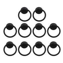 10-teiliger Schrankgriff mit Schraube Antiker Hängerring 54 44mm Schubladen-Ringzieher mit einem Loch für Hausarbeiten