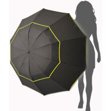 Oversize Golf Umbrella Extra Large Windproof Design Double Canopy Vented Waterproof Stick Travel Umbrella UV Protection Compact Folding Ergonomic Hand
