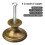 Door Knobs Bronze Drawer Knobs Kitchen Cabinet Cupboard Pulls Reuseable Single Handle Pull 12 PCS For Door Furniture 3
