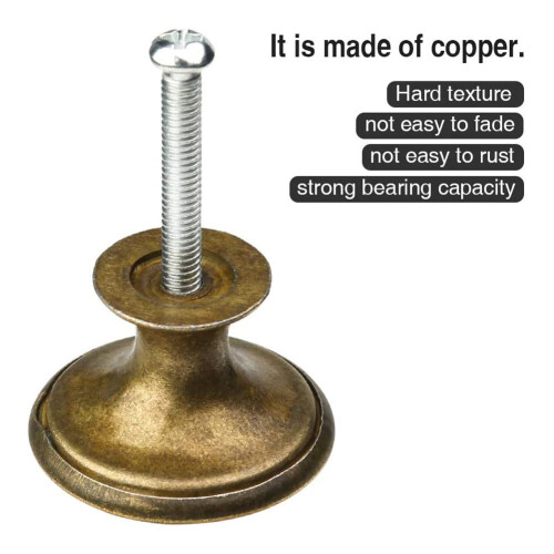 Door Knobs Bronze Drawer Knobs Kitchen Cabinet Cupboard Pulls Reuseable Single Handle Pull 12 PCS For Door Furniture 2