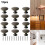 Door Knobs Bronze Drawer Knobs Kitchen Cabinet Cupboard Pulls Reuseable Single Handle Pull 12 PCS For Door Furniture 4