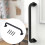 Solid Cast Iron Sliding Barn Door Pull Handle Matte Black Flush Mount Gate Hardware Set Suitable for Doors and Stair Handrails 6