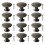 Door Knobs Bronze Drawer Knobs Kitchen Cabinet Cupboard Pulls Reuseable Single Handle Pull 12 PCS For Door Furniture 2