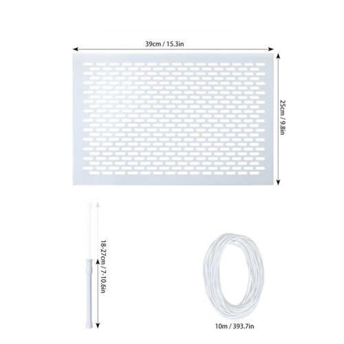 Effective For Leaf Blocking Leaf Guard Net Poolside Drainage Adjustable Telescopic Rod Easy Installation Design 1