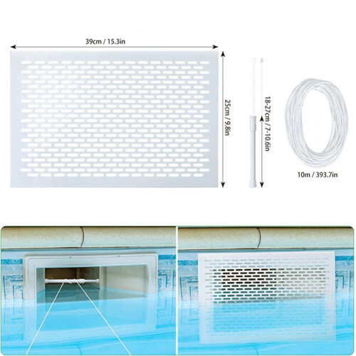 Effective For Leaf Blocking Leaf Guard Net Poolside Drainage Adjustable Telescopic Rod Easy Installation Design 2