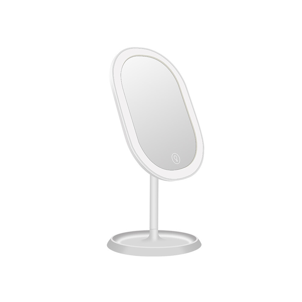 3Color Lighting Modes Magnification Mirror, Rechargeable Makeup Mirror with Sensor Touch Dimmable & Rotating & Portable Design, for Flawless M