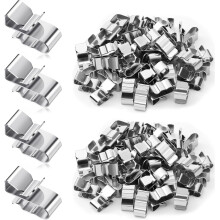 150PCS Edelstahl-Anhänger-Verkabelungsklemmen Solarpanel-Kabelklemmen für Boots-Haushalt Solarstromersatz
