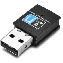 Cárta Líonra Gan Sreang le haghaidh Sruthú Gan Bhriseadh, Oiriúntóir WiFi USB le Sraith Sliseanna RTL8192EU a Thairgeann Comhoiriúnacht