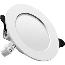 Foco LED empotrable extraplano, iluminación LED de bajo consumo para modernización, iluminación por zonas, fácil instalación para baño y sala