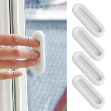 4PCS: Schrankschubladengriffe, selbstklebender Fenstergriff, Kleiderschrank, Möbelknöpfe, Plastiktürgriff, Schrankzieher, Hausbeschläge