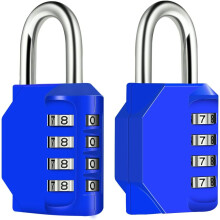 Resettable Combination Lock With 4 Digit Code, Humanized Design Weatherproof Padlock For School Gym Sports Locker, Fence, Toolbox, Case, Hasp Cabinet