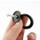 Black Drawer Knob Pull Ring Handle Kit Door Drawer Drop Knobs Kitchen Pack Set Zinc Alloy Black Cabinet Cupboard 2